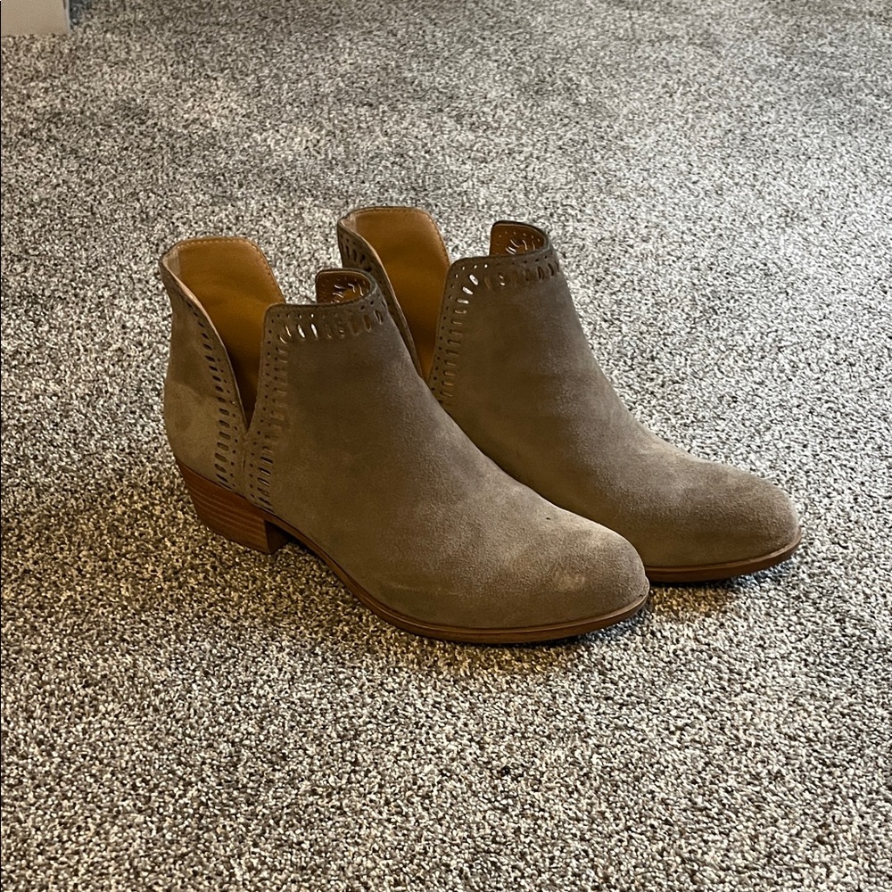 Lucky Brand Taupe Ankle Booties